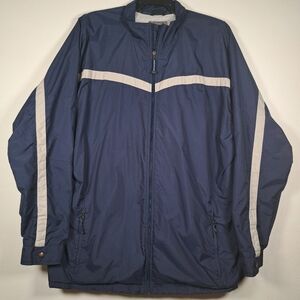 Vintage Nike f1ush Windbreaker 2XL Navy Blue Zip Up Sport Track Jacket Y2k Retro